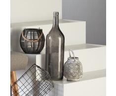 Florero botella (gris)