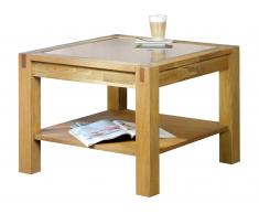 Mesa de centro de cristal «Royal Oak» (70 x 70 cm)