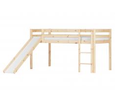 FLEXA Cama con tobogán Frieda (lacado natural)