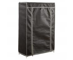 Zapatero de tela (93x60, negro-gris)