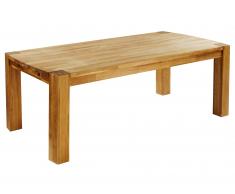 Mesa de comedor Goliath (100x200, roble macizo, ampliable)