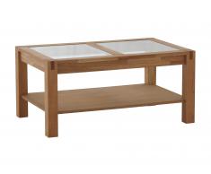 Mesa de centro de cristal «Royal Oak» (70 x 110 cm)