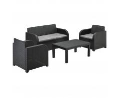 Set de jardín con sofá San Lorenzo (gris)