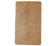 Alfombra de baño microfibra Uni de Luxe (65x110, marrón claro)