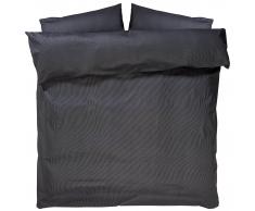 Funda nórdica satén Raie (240x220, negro)