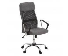 Silla giratoria de oficina Leon (gris)