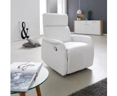 Sillón reclinable Risskov (mecánico, color blanco)