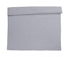 Funda nórdica percal Uni (220x220, gris claro)