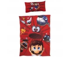Ropa de cama infantil Mario (150x220, rojo)