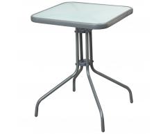 Mesa de café Larissa (cuadrada, vidrio opalino)