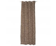 Cortina decorativa opaca Arbusto (135x280, marrón)