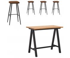 Mesa bar San Diego (71x128, 4 taburetes)