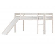 FLEXA Cama con tobogán Frieda (lacado blanco)