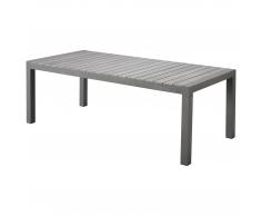 Mesa de jardín Miami XXL (95 x 205/275 cm, gris)