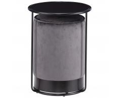 Mesa auxiliar Ryslinge con pouf (ø 39 cm)