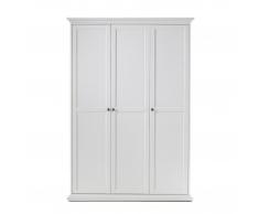 Armario Pariso (3 puertas, blanco)