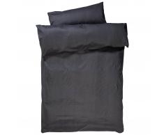Funda nórdica satén Raie (150x220, negro)
