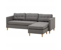 Sofá esquinero Lomborg (2 plazas, gris)
