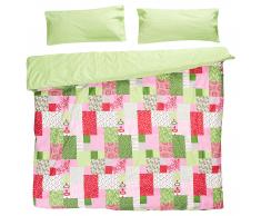 NT of Denmark/Night and Day Ropa de cama renforcé Hedda (220x220, fucsia y verde)
