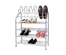 Compactor Metal Lacado epoxi y Goma 18 par Zapatero Harry Nivel de 4, Gris