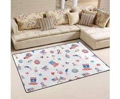 FANTAZIO tapete de área Accesorios American Elements felpudos de Entrada para Esquinas y Borde antirizado, tapete Ideal de 31 x 20 Pulgadas / 60 x 39 Pulgadas, poliéster, 1, 31 x 20 Inch