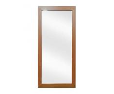 Chely Intermarket- Espejo de Pared Cuerpo Entero 35x140 cm (Marrón) Mod-128 con Forma Rectangular para salón, recibidor, Comedor, Dormitorio, Acabado Elegante, Ideal para decoración