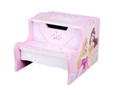 Disney Princess Niños Niñas Madera Taburete Almacenamiento Muebles de Dormitorio y Playroom Toys Kids – Rosa