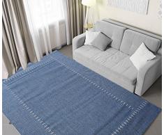 038-COTTAGE azul - Medidas:120 x 170 (4 tamaños) - Alfombra Estilo Moderno, Alfombra de Salón, Sala de Estar, Comedores , Hall o Corredores