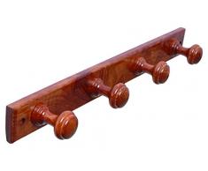 Brinox Perchero, Pino, Sapeli, 48x5.5x7.4 cm