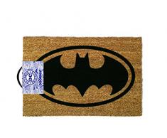 OOTB Alfombra para Puerta, Batman, Poliéster, Marrón, 60 x 40