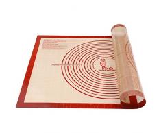 Tapete de Silicona Extra Grande para pastelería con Medidas 71×51 cm, Tapetes para amasar y hornear, Tapete para Pasta/Pizza/Torta/Pastel/Galletas/Pan/Fondant, Resistente al calor, sin BPA