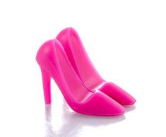 Demarkt Silicona de diseño del Zapatos de tacón Alto Soporte Plegable Universal para teléfono de Mesa(Rosa)
