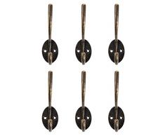 Interesting® Hierro antiguo Casa Abrigo Sombrero Toalla ganchos de pared Perchas de puerta de accesorios de baño