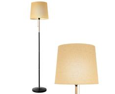 DECKEY Lámpara de Pie Lámpara de Pie Moderna, Lámpara de Pie Clásica, Lámpara de Pie Elegante, para Bombillas E27, para Sala de Estar, Dormitorio, Estudio, Oficina y Hotel