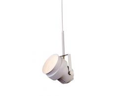 Interfan 51181 - Lámpara colgante de plafón, foco de color blanco brillo