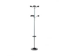 Unilux 100340648 - Perchero pie, color gris/negro