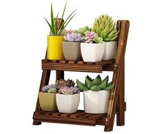Knoijijuo Escalera Porta-Soporte Sólido De Madera para Las Plantas, Macetas para Flores Expositor, Zapatos Estante Estante Estante