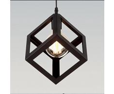 Sencilla Industrial DIY del metal del techo de la lámpara pendiente de la luz de iluminación del bulbo Cafe