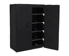 SONGMICS 6 estantes Organizador de Zapatos Zapatero de Tela 61 x 28 x 89 cm RXA16H