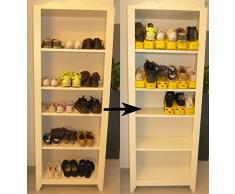 Home/CO – Rack de zapato Gagnez dos veces más de espacio de ahorro de espacio, estante de zapato, ordonné el todo, ajustable, se soporte permite de empiler vos zapatos en tu armario, armario, Dressing, estante de zapato,