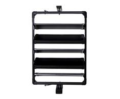ZTSS Zapatero GiratorioDoble Cara 5-Tier Rotatorio de Zapatos Organizador Rack Giratoria Árbol del Zapato Ajustable Sistema Permanente de Arranque (15-20Pairs),Negro