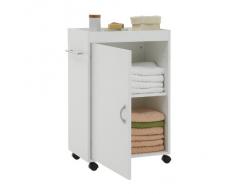 SB-Design 912-001 Cordoba - Armario con ruedas (50 x 77,5 x 32 cm), color blanco