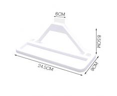 ANYIKE - Zapatero de Pared – Soporte de plástico para Zapatos Organizador de Almacenamiento para Entrada Sobre la Puerta, Polipropileno, Blanco, 24.5 * 9.5 * 8.5cm