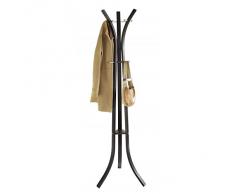 Perchero de pie moderno, perchero metalico Harp - blanco