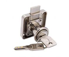 Cerradura de seguridad para muebles, armario, armario, armario, armario, con cerradura de seguridad de un solo punto, con llaves, para exhibir cajones, hogar, oficina, etc, 1.00V