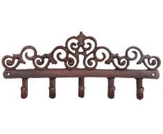 Esschert LH120 - Perchero de pared (5 ganchos)