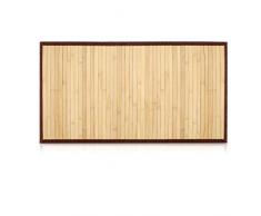 Navaris Alfombra bambú Antideslizante para el baño - Esterilla Rectangular de Madera Multiusos para Ducha Cocina Pasillo recibidor salón - 83x43CM