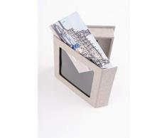 codiarts. Caja USB con diseño de Zapatero USB, Elegante Caja USB con Ventana de Fotos, Color Gris, para Bodas, fotógrafos, recordatorios de Vacaciones, Regalo, Funda de Tela de Lino, Tela auténtica.