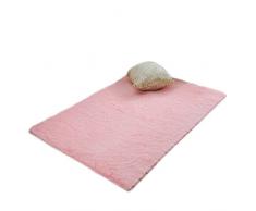 Casa Salón Dormitorio Salón Alfombra De Peluche Shaggy suave alfombra área alfombra antideslizante puerta piso alfombra, Rosa, mediano