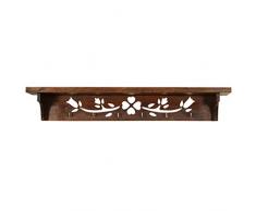 YHDP Madera Maciza Perchero De Pared,Estilo Campesco Metálico Perchero Ganchos,Sala La Entrada Banqueta Almacenaje,Colgador De Gancho De Casa,para La Ropa Traje Accesorios Marrón B 29.1inch